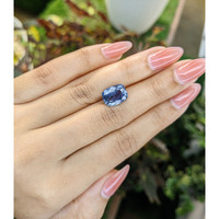 6.66 Ct. Blue Sapphire from Africa Life Style