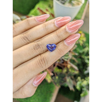 4.04 Ct. Purple Sapphire from Ceylon (Sri Lanka) Life Style