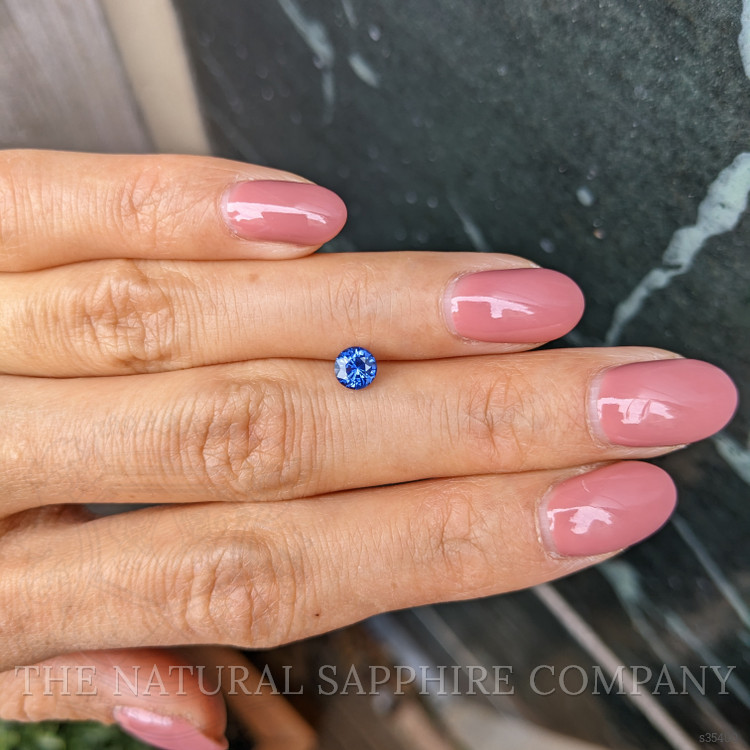 0.59 Ct. Blue Sapphire from Ceylon (Sri Lanka)