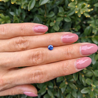 0.59 Ct. Blue Sapphire from Ceylon (Sri Lanka) Life Style