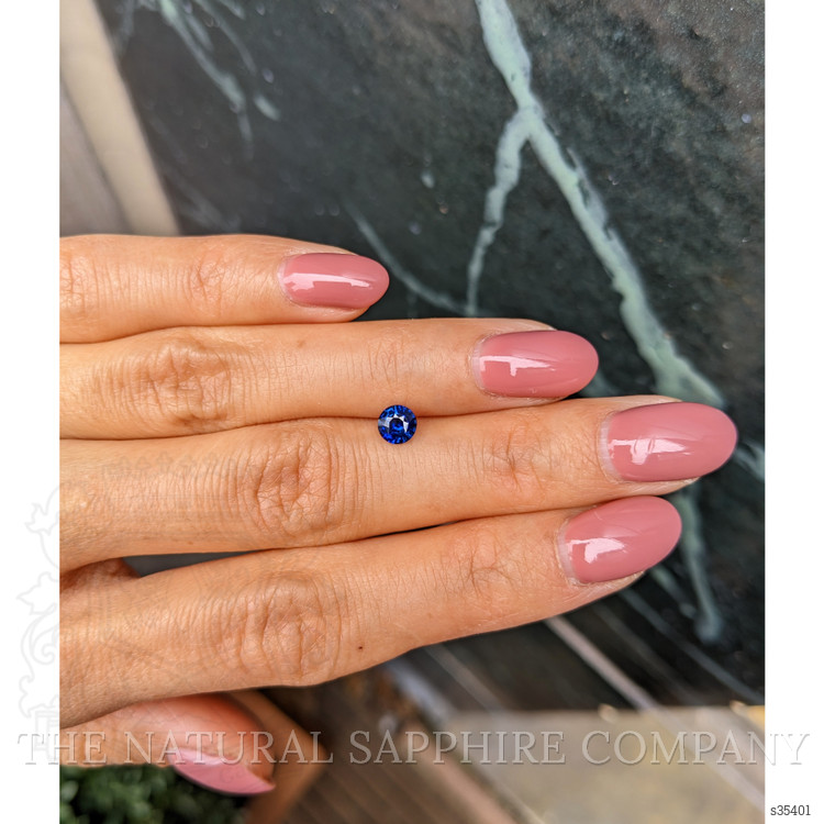 0.56 Ct. Blue Sapphire from Ceylon (Sri Lanka)