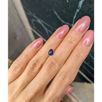 0.94 Ct. Blue Cabochon Sapphire from Ceylon (Sri Lanka) Life Style