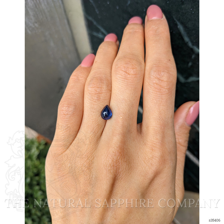 1.91 Ct. Blue Cabochon Sapphire from Ceylon (Sri Lanka)