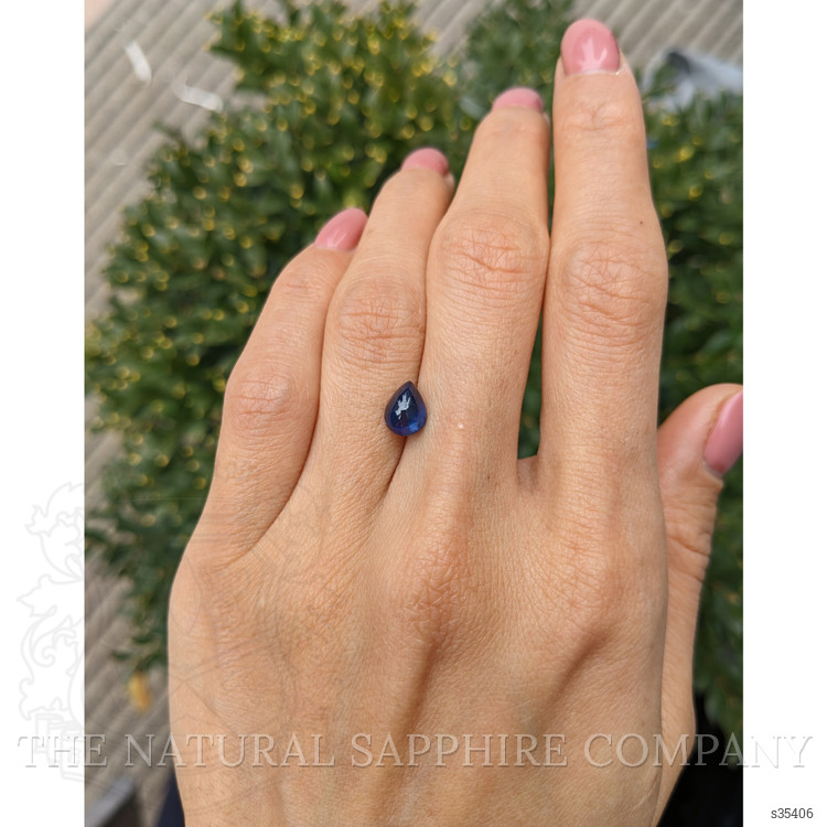 1.91 Ct. Blue Cabochon Sapphire from Ceylon (Sri Lanka)
