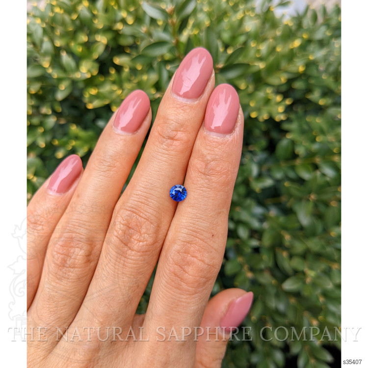 0.57 Ct. Blue Sapphire from Ceylon (Sri Lanka)