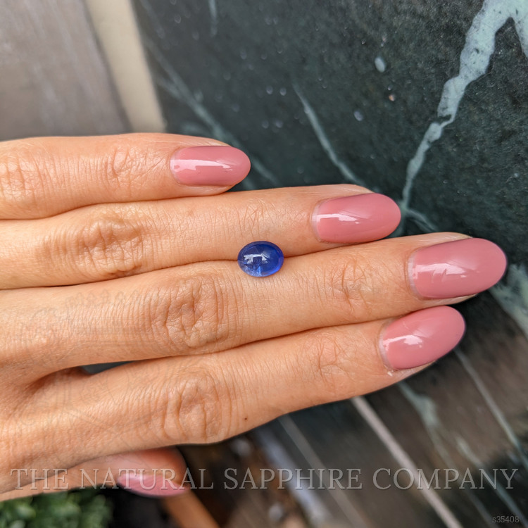2.13 Ct. Blue Cabochon Sapphire from Ceylon (Sri Lanka)