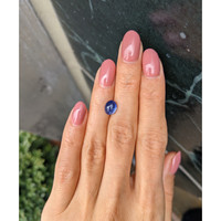 2.13 Ct. Blue Cabochon Sapphire from Ceylon (Sri Lanka) Life Style