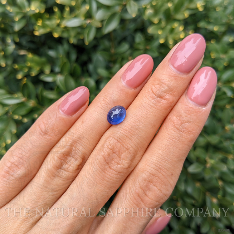 2.13 Ct. Blue Cabochon Sapphire from Ceylon (Sri Lanka)