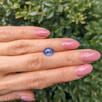 3.28 Ct. Blue Cabochon Sapphire from Ceylon (Sri Lanka) Life Style