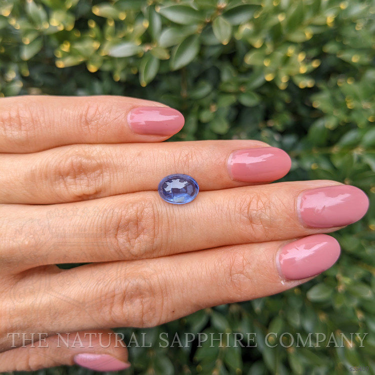 3.28 Ct. Blue Cabochon Sapphire from Ceylon (Sri Lanka)