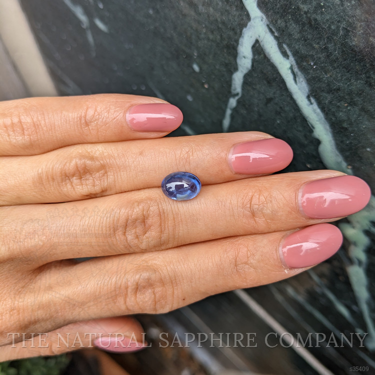 3.28 Ct. Blue Cabochon Sapphire from Ceylon (Sri Lanka)