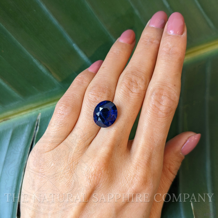 13.38 Ct. Blue Cabochon Sapphire from Madagascar