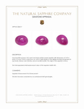 5.06 Ct. Pinkish Purple Cabochon Sapphire from Africa Appraisal