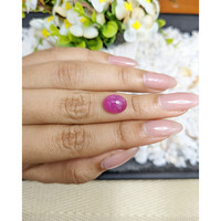 5.06 Ct. Pinkish Purple Cabochon Sapphire from Africa Life Style