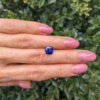 2.73 Ct. Blue Cabochon Sapphire from Ceylon (Sri Lanka) Life Style