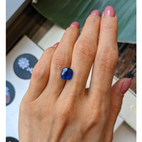 4.48 Ct. Blue Cabochon Sapphire from Ceylon (Sri Lanka) Life Style