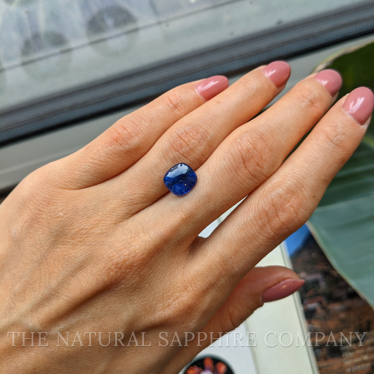 4.48 Ct. Blue Cabochon Sapphire from Ceylon (Sri Lanka)