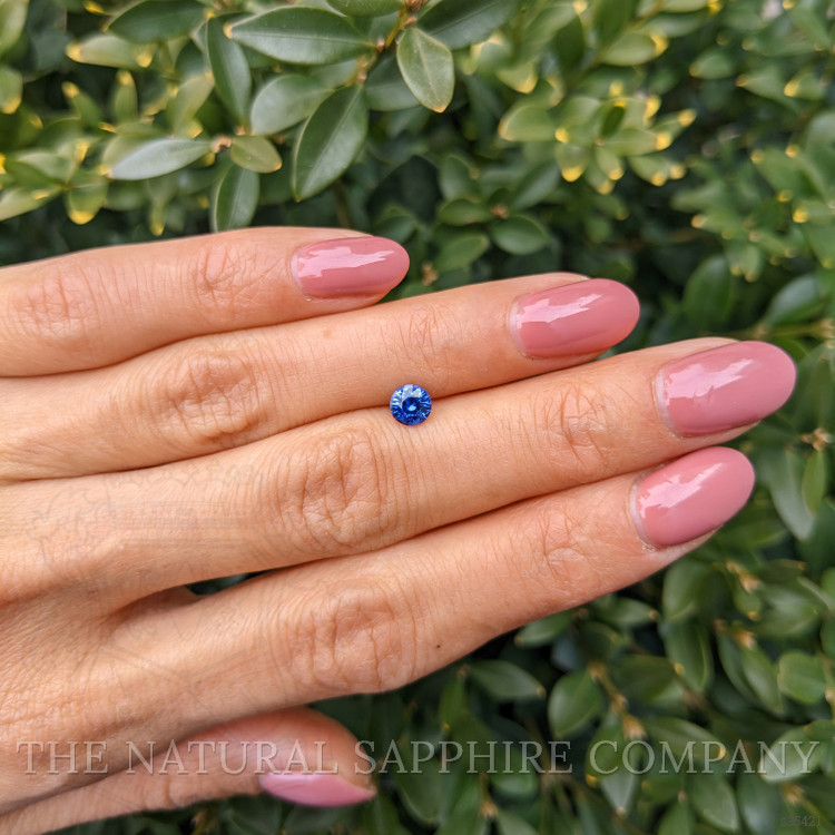 0.59 Ct. Blue Sapphire from Ceylon (Sri Lanka)