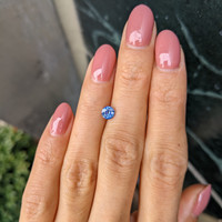 0.58 Ct. Blue Sapphire from Ceylon (Sri Lanka) Life Style