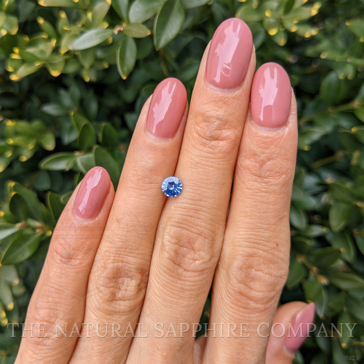 0.58 Ct. Blue Sapphire from Ceylon (Sri Lanka)