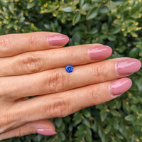 0.59 Ct. Blue Sapphire from Ceylon (Sri Lanka) Life Style