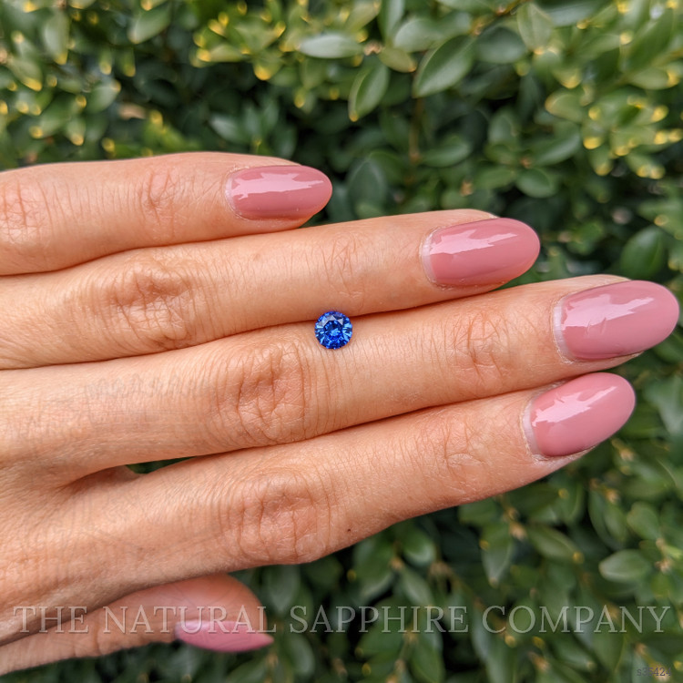 0.59 Ct. Blue Sapphire from Ceylon (Sri Lanka)