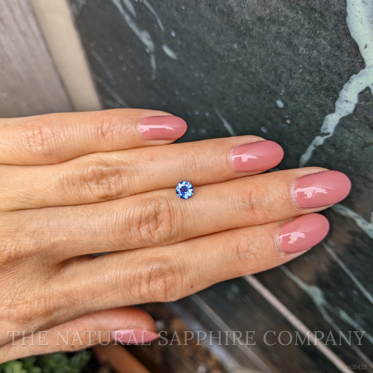 0.55 Ct. Blue Sapphire from Ceylon (Sri Lanka)
