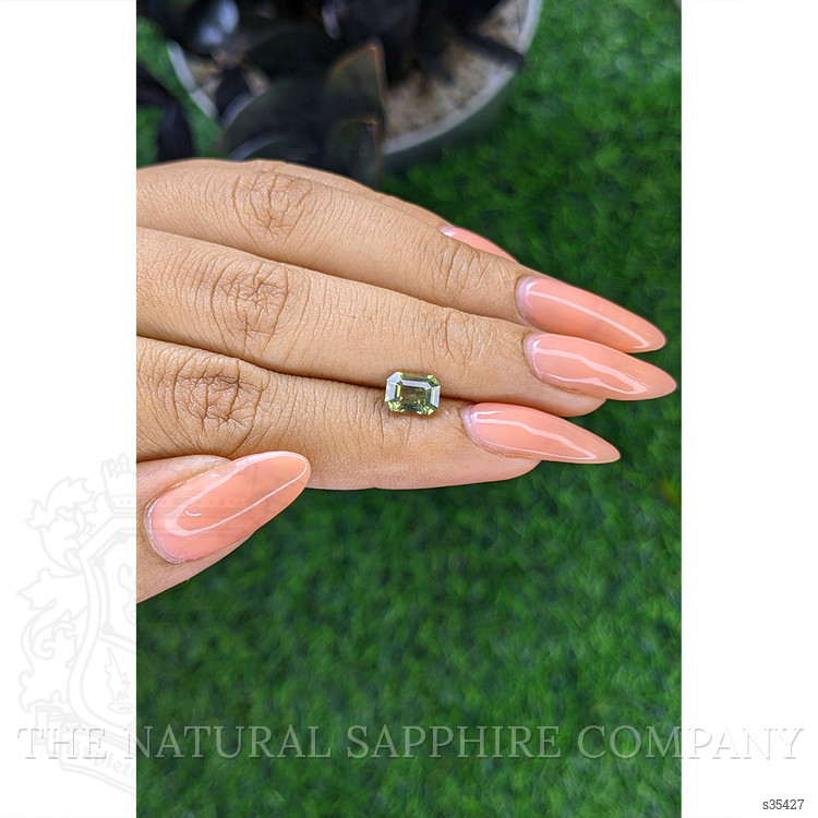 1.32 Ct. Yellowish Green Sapphire from Tanzania