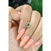 1.32 Ct. Yellowish Green Sapphire from Tanzania Life Style