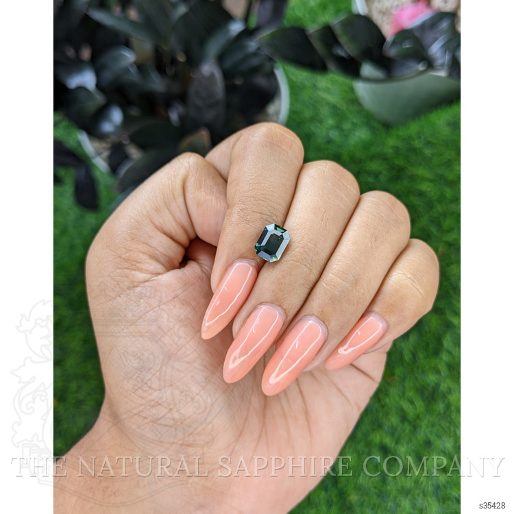 2.61 Ct. Bluish Green Sapphire from Tanzania