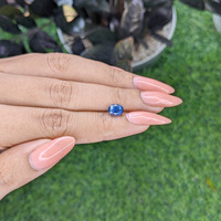 1.62 Ct. Blue Sapphire from Madagascar Life Style