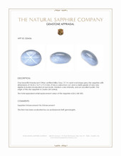 27.14 Ct. Grey Star Sapphire from Ceylon (Sri Lanka) Appraisal