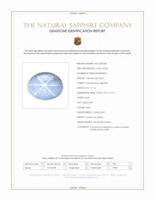 27.14 Ct. Grey Star Sapphire from Ceylon (Sri Lanka) Scan Report