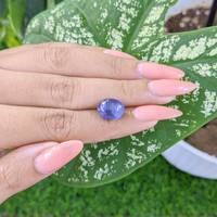8.58 Ct. Violet Star Sapphire from Ceylon (Sri Lanka) Life Style