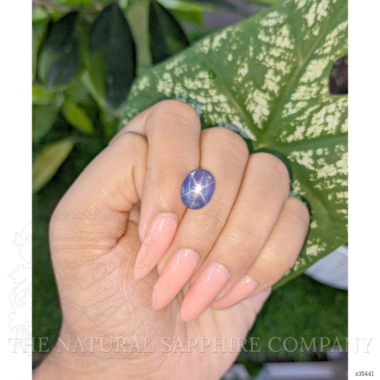 8.58 Ct. Violet Star Sapphire from Ceylon (Sri Lanka)