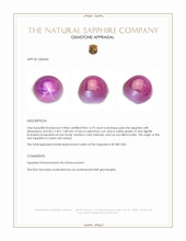 4.79 Ct. Pink Star Sapphire from Ceylon (Sri Lanka) Appraisal