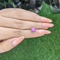 4.79 Ct. Pink Star Sapphire from Ceylon (Sri Lanka) Life Style