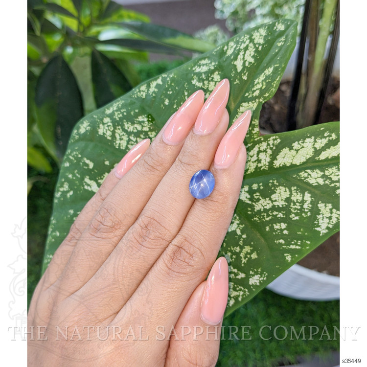 4.36 Ct. Blue Star Sapphire from Ceylon (Sri Lanka)