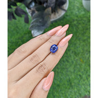 4.62 Ct. Blue Sapphire from Madagascar Life Style
