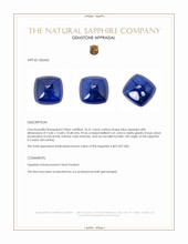 26.51 Ct. Blue Sapphire from Ceylon (Sri Lanka) Appraisal