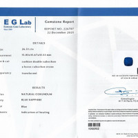 26.51 Ct. Blue Cabochon Sapphire from Ceylon (Sri Lanka) Pdf