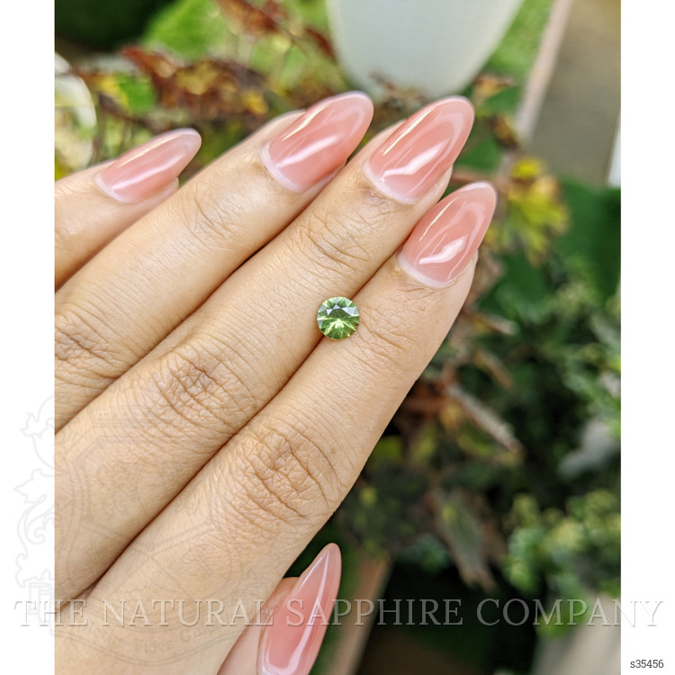 0.77 Ct. Yellowish Green Sapphire from Madagascar