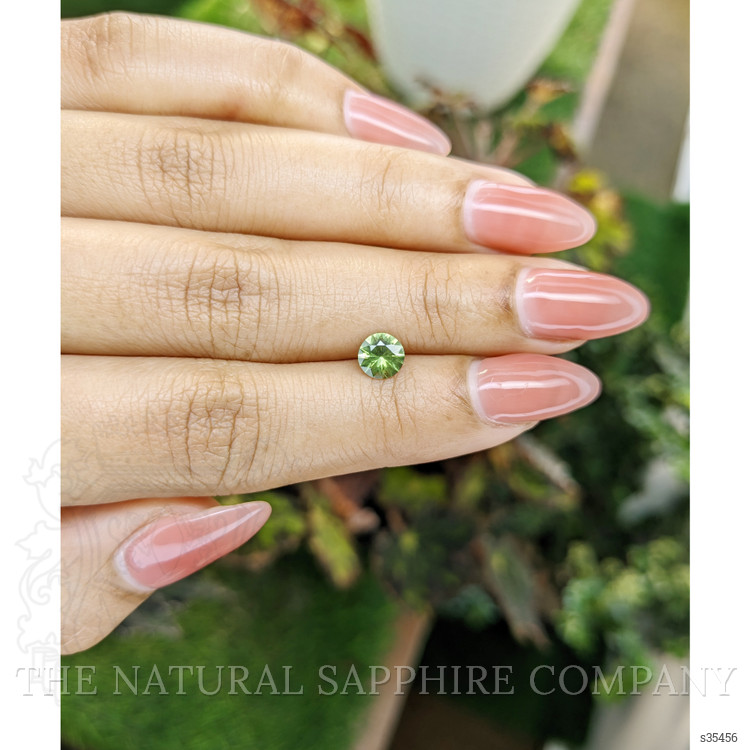 0.77 Ct. Yellowish Green Sapphire from Madagascar