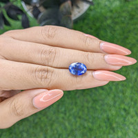 5.53 Ct. Blue Sapphire from Ceylon (Sri Lanka) Life Style