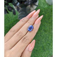 5.53 Ct. Blue Sapphire from Ceylon (Sri Lanka) Life Style