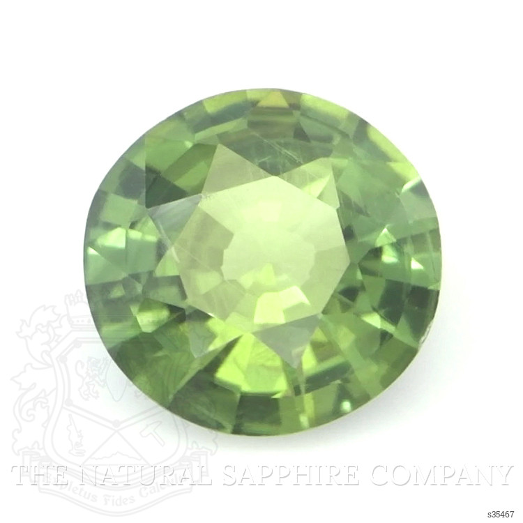 0.62 Ct. Yellowish Green Sapphire from Madagascar