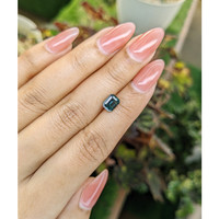 1.85 Ct. Bluish Green Sapphire from Madagascar Life Style
