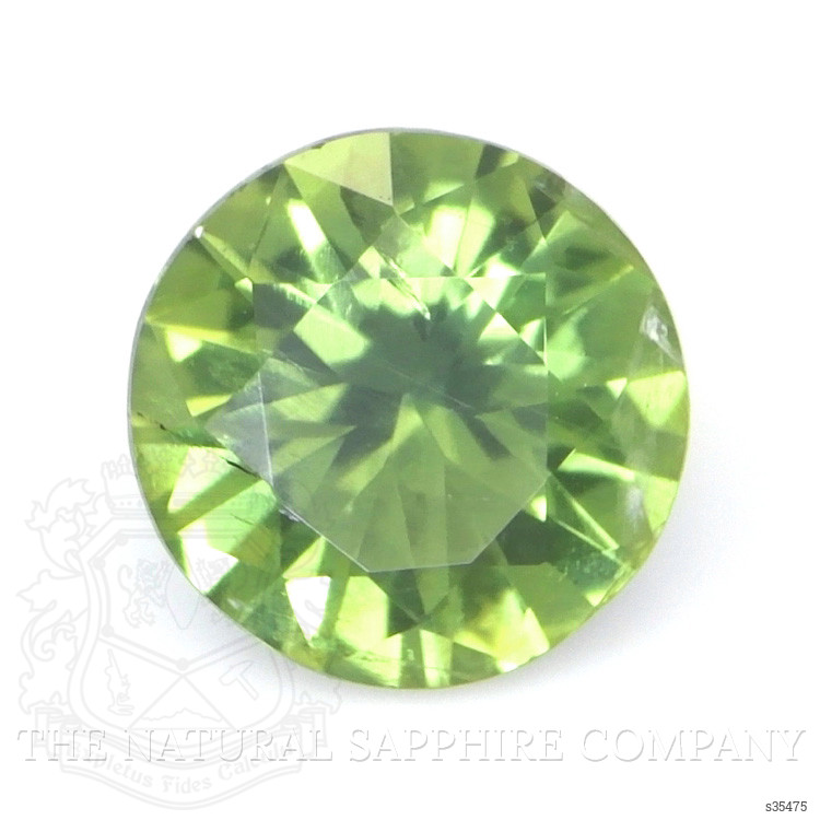 0.65 Ct. Yellowish Green Sapphire from Madagascar