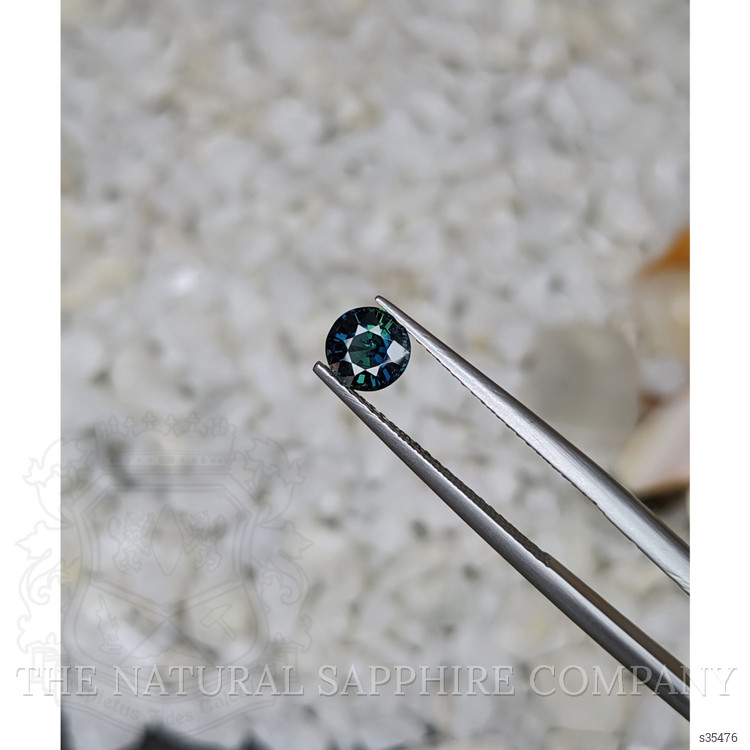 0.75 Ct. Greenish Blue Sapphire from Madagascar