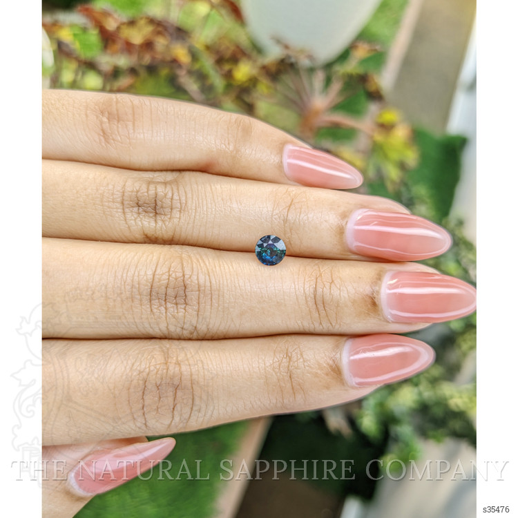 0.75 Ct. Greenish Blue Sapphire from Madagascar
